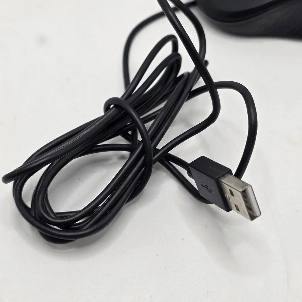 Acer Wired Optical Mouse MOLDUO Black USB 3-Button Textured Grip Computer Office